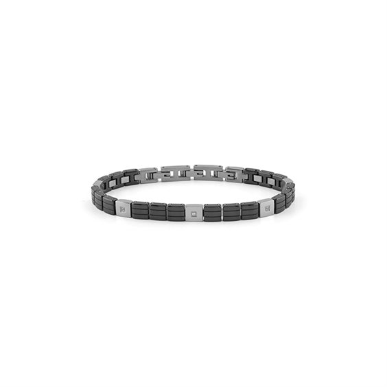 Bracciale Bliss Uomo BL PREMIERE in Acciaio Diamante 0.01 Ct 20104939 - 20104939
